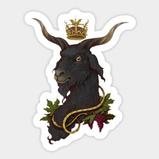 Black Goat king of all mortals. Sticker